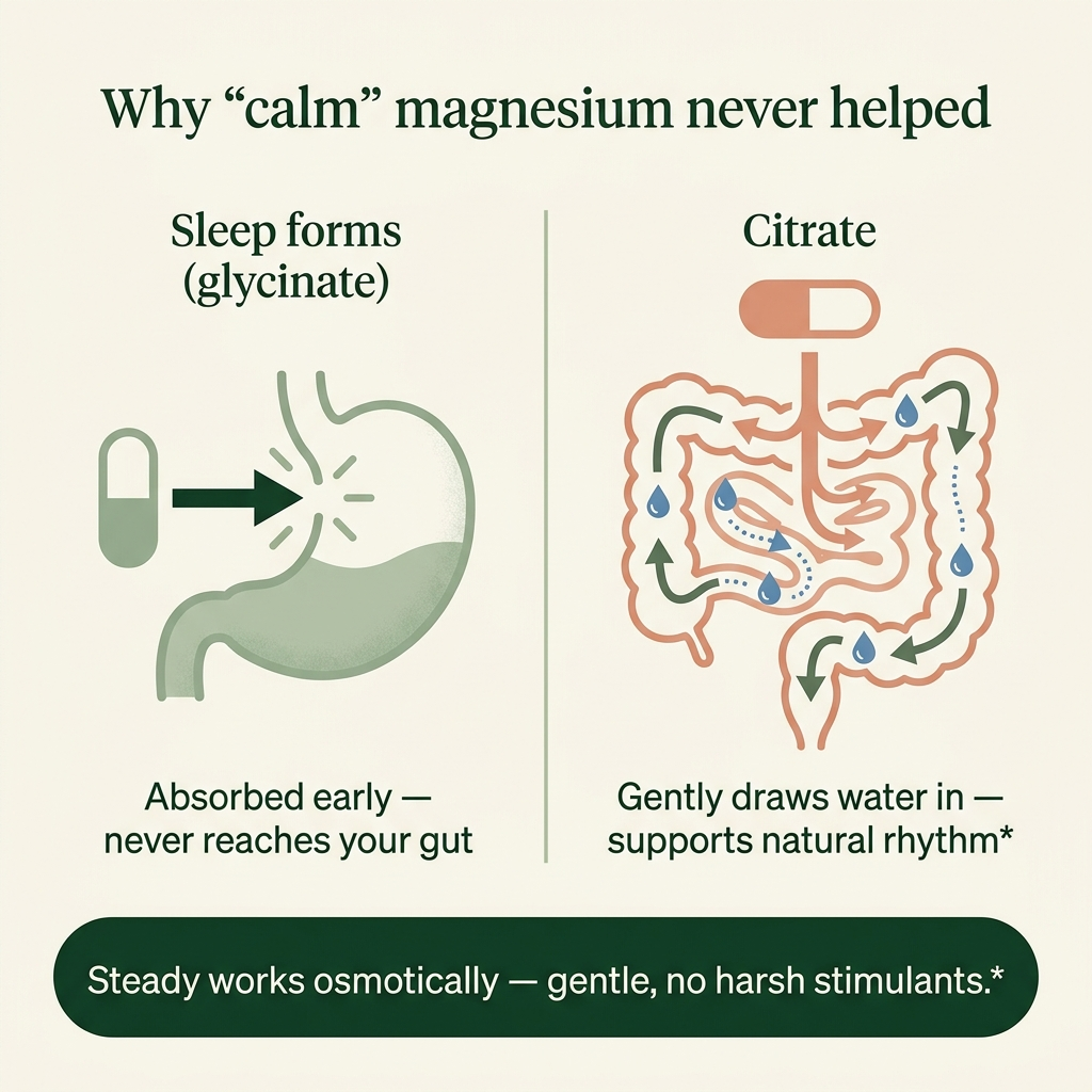 Steady — Daily Magnesium Citrate · 60 Vegan Capsules
