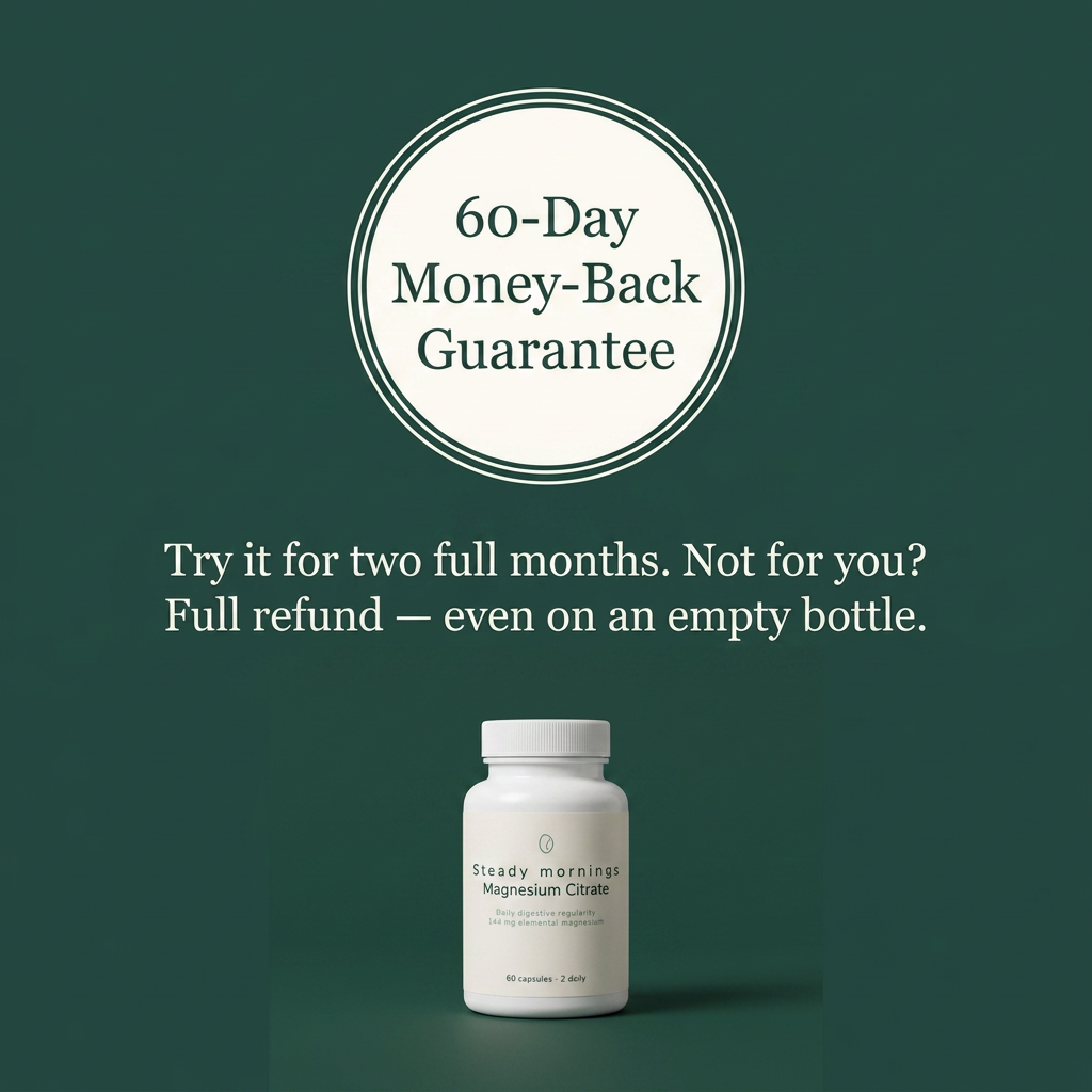 Steady — Daily GLP-1 Magnesium Citrate · 60 Vegan Capsules
